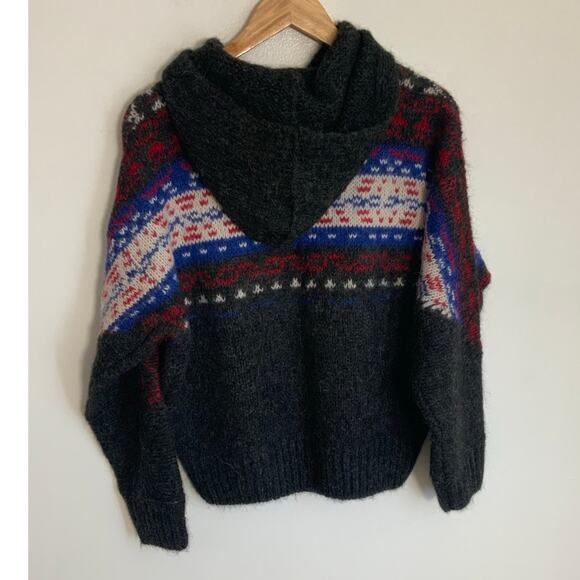 RAG & BONE Finlay Hoodie Sweater‎ In Charcoal - Picture 4 of 7